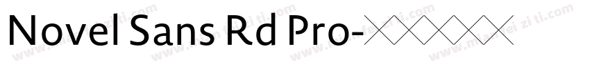 Novel Sans Rd Pro字体转换